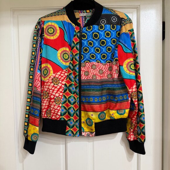 Beautiful Bright Alice+Olivia Bomber sz S-M - Picture 5 of 6